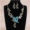 Fashionable necklace for bride, chain, retro ethnic set, accessory, European style, ethnic style