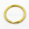 Source manufacturer Spot gold double key ring gun color iron lock buckle dumb nickel plating key aperture