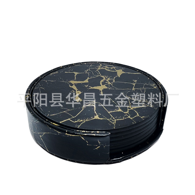 10cm 블랙 골드 대리석 무선 세트