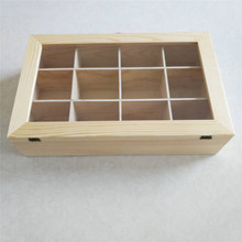 饰品木盒透明有机玻璃翻盖木盒子樟子松多格木盒定制