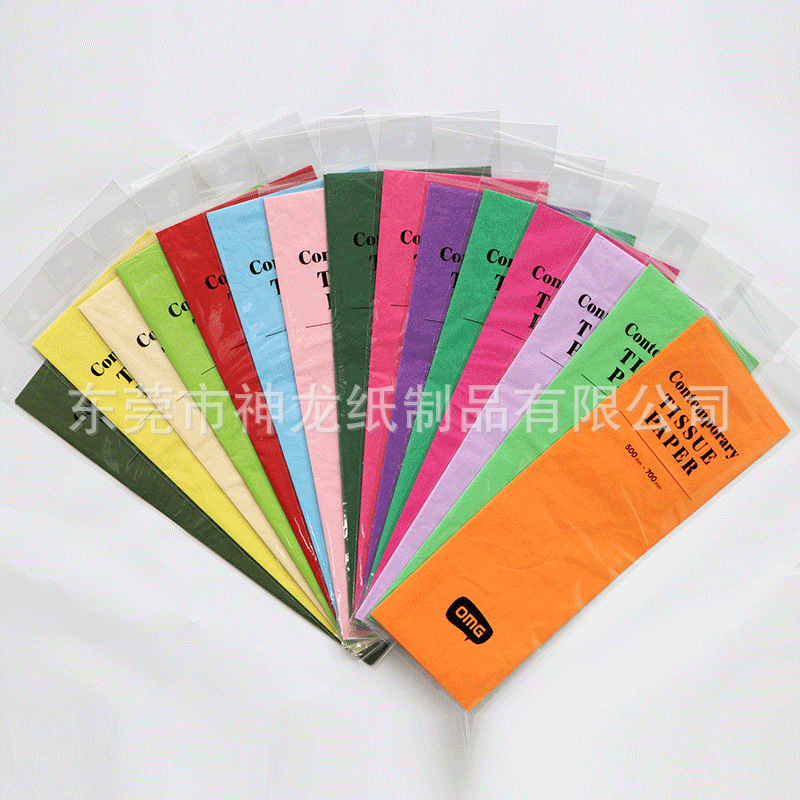 33 colores opcionales de color papel de copia de papel de tejido de papel de pera flor Bola de fuegos artificiales hechos a mano bolsa plegable Personalización de tejido
