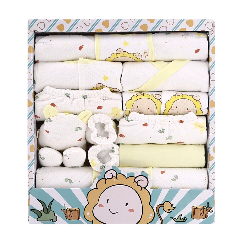 Overall for new born for baby, cotton demi-season set, children's gift box, Birthday gift