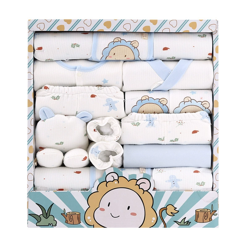 Overall for new born for baby, cotton demi-season set, children's gift box, Birthday gift