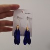 Trend silver needle, red fashionable long earrings with tassels, silver 925 sample, internet celebrity, flowered