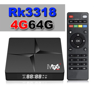 M96+ �W�j�C픺� RK3318 4K TVBOX 4 32G 64G 2.4 5G ��׿10.0