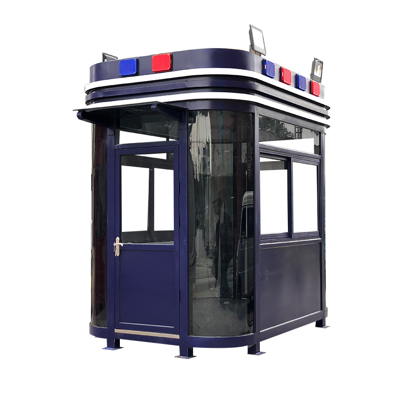 Puesto de guardia al aire libre, puesto de seguridad comunitario, puesto de seguridad, puesto de estructura de acero terminado, puesto de guardia móvil, sala de guardia