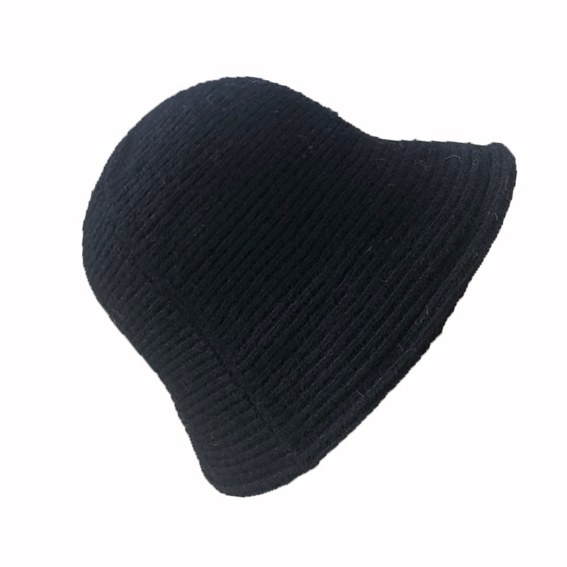 Fischerhut für Erwachsene im Herbst und Winter, Kinder, verdickte, warme, gestrickte Wollmütze, modischer Beckenhut_voghion.com