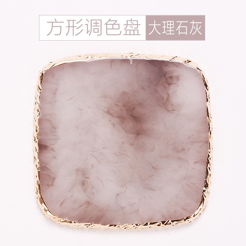 Arte de uñas transfronteriza paleta cuadrada resina ágata pieza pintura de uñas color a juego pieza de uñas herramienta de tablero de exhibición