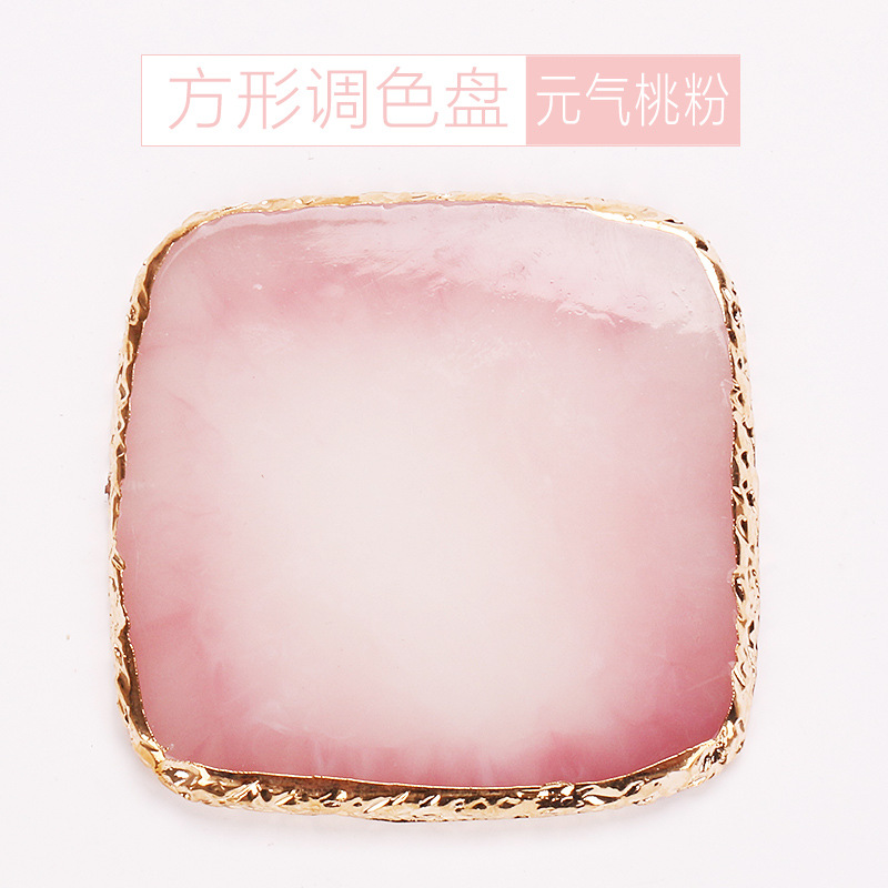 Arte de uñas transfronteriza paleta cuadrada resina ágata pieza pintura de uñas color a juego pieza de uñas herramienta de tablero de exhibición