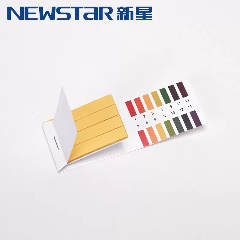 NEWSTAR新星酸碱度水质测试纸pH广泛试纸1-14广范pH试纸出口批发