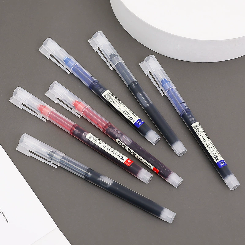 Rollerball Teaching Pen, Quick-Dry Capacious Ink, 0.5 mm, Multi-Color for Elementary Students