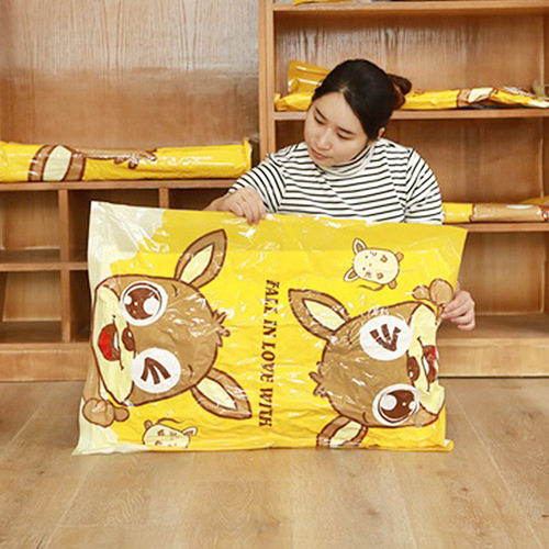 Vacuum compression bag thickened large size clothes and quilt storage bag household exhaust type clothes and quilt storage bag