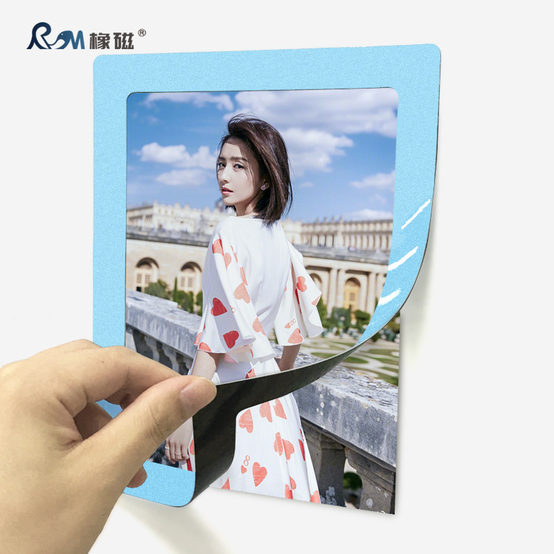 in stock 5 Inch 7 Inch 10 Inch Magnetic Photo Frame Custom Creative Photo Wall Soft Plastic Picture Frame PVC Magnetic Refrigerator Sticker