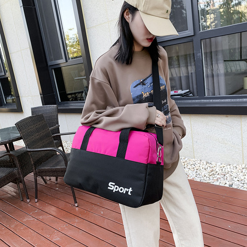 New Nylon Travel Bag Korean Style Multifunctional Handheld Large Capacity Sports Fitness Bag for Women Wholesale Outdoor Luggage Bag