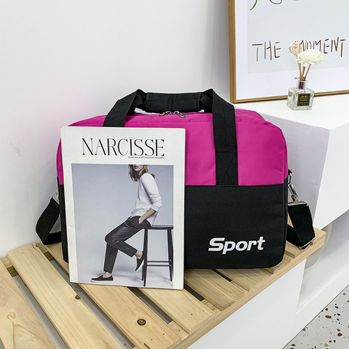 New Nylon Travel Bag Korean Style Multifunctional Handheld Large Capacity Sports Fitness Bag for Women Wholesale Outdoor Luggage Bag