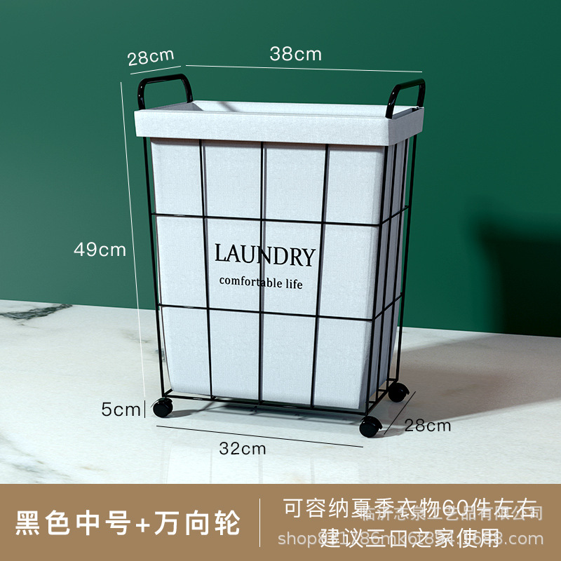 Directo de fábrica ropa sucia canasta de almacenamiento canasta de ropa sucia canasta de ropa de hierro tela de lino de algodón cubo de almacenamiento canasta de ropa sucia