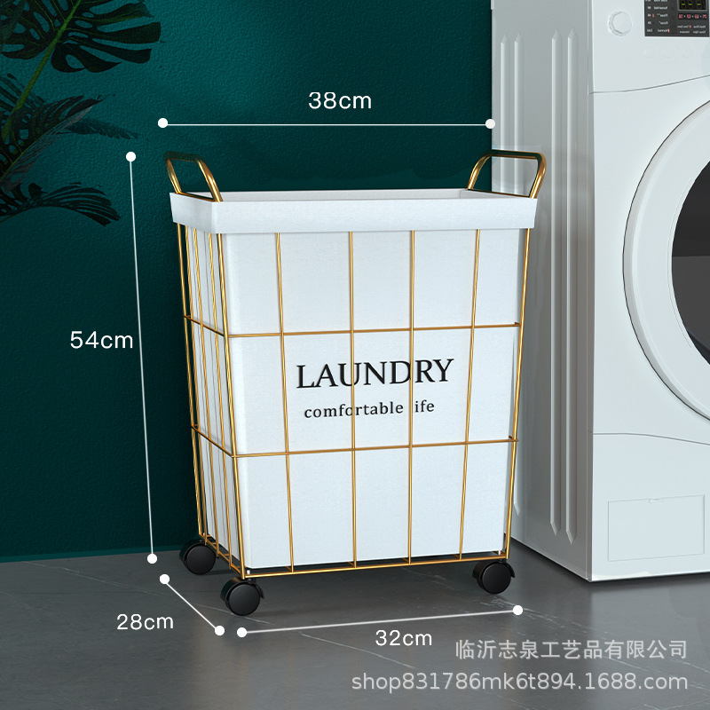 Directo de fábrica ropa sucia canasta de almacenamiento canasta de ropa sucia canasta de ropa de hierro tela de lino de algodón cubo de almacenamiento canasta de ropa sucia