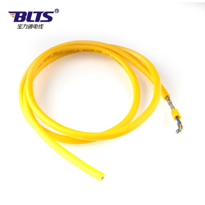 4*0.75 square National standard Copper core PVC Sheath wire high speed 1000 Million times Shield Drag chain Cable