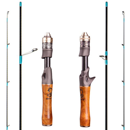 Mega Shadow II Carbon Bamboo Real Wood Mouth Fishing Rod Ultra Soft UL Spinning Rod with Droplet Reel Set White Bar Fishing Rod Fishing Pole