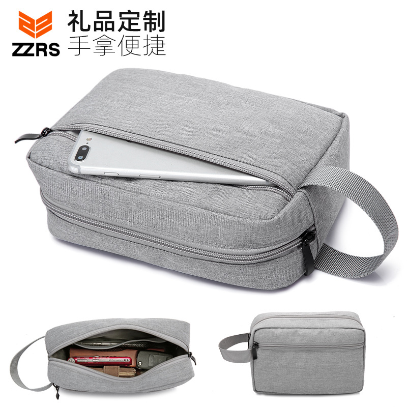 Nueva bolsa de cosméticos bolsa de almacenamiento portátil digital teléfono móvil auriculares viaje bolsa de almacenamiento logotipo impreso regalo al por mayor