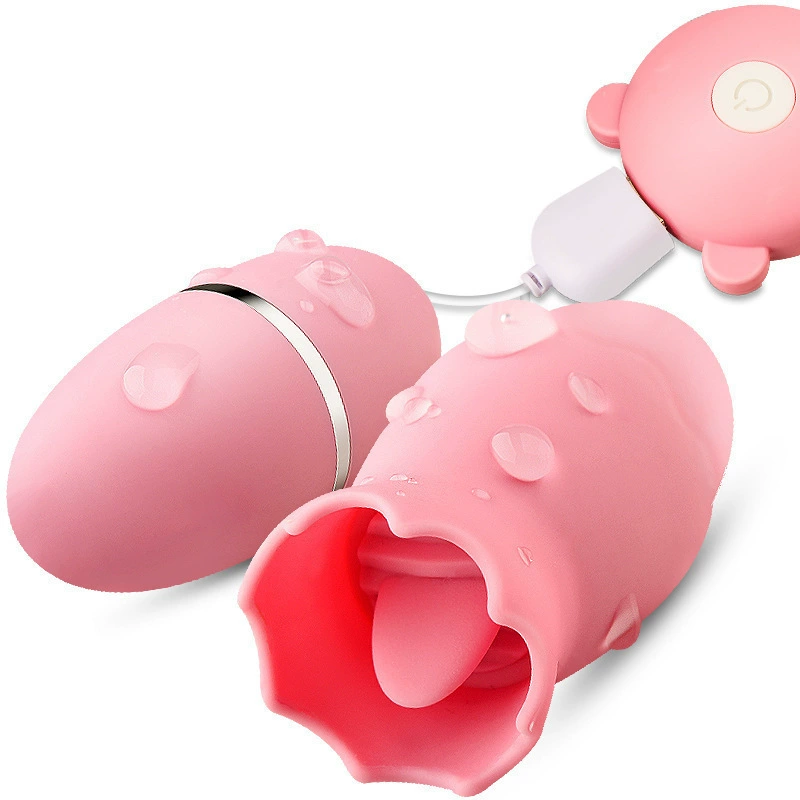 爽米 Яйцо на вкус rechargeable вибрация двойной прыжок имитации языка куннилингус устройство женское мастурбационное устройство флиртовый Adult sex products