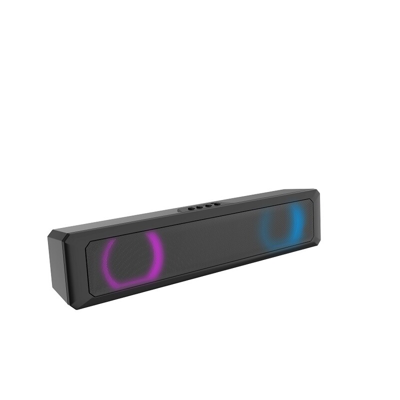 A4 Bluetooth Sound Blaster Sound Colorful Long Stereo TV Echo Wall Cool Luminous RGB Speaker