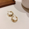Fashionable trend silver needle, design small earrings, silver 925 sample, simple and elegant design, Japanese and Korean