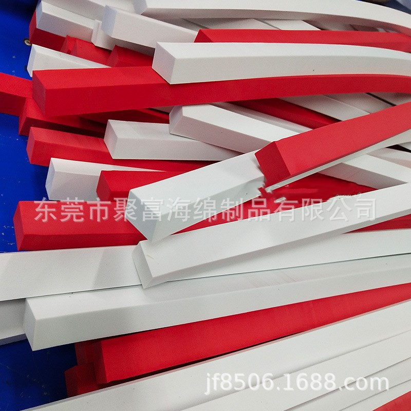 红白色环保eva防撞条室内卡丁车赛道线切割碰碰车防撞玩具海绵条