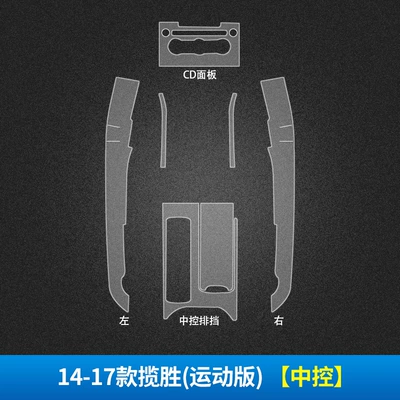 Control Protection Film Automotive Film - stealth-transparent-14-17-range-rover-sport-edition-central-control