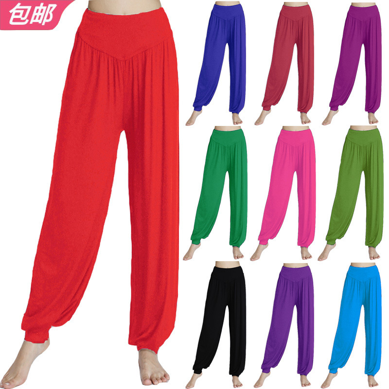 New foreign trade cross-border yoga pants modal practice sports trousers square dance pants loose plus size bloomers New foreign trade cross-border yoga pants modal practice sports trousers square dance pants loose plus size bloomers
