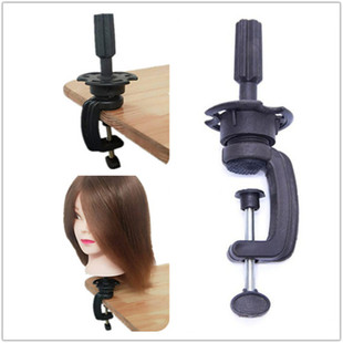 Practice head hairdressing practice head bracket real wig model head head doll head desktop bracket head mold small bracket