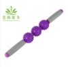 Three ball hedgehog stick purple