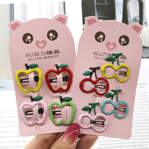 New hair accessories BB clip hairpin five-pointed star baby clip set 2 yuan store night market supply Korean version children's hairpin
