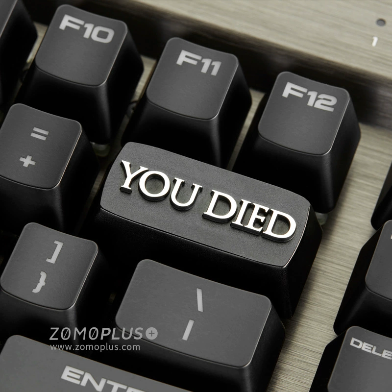 Механическая клавиатура ZOMO You Died Soul of Death GAME OVER Retreat с персональными металлическими колпачками