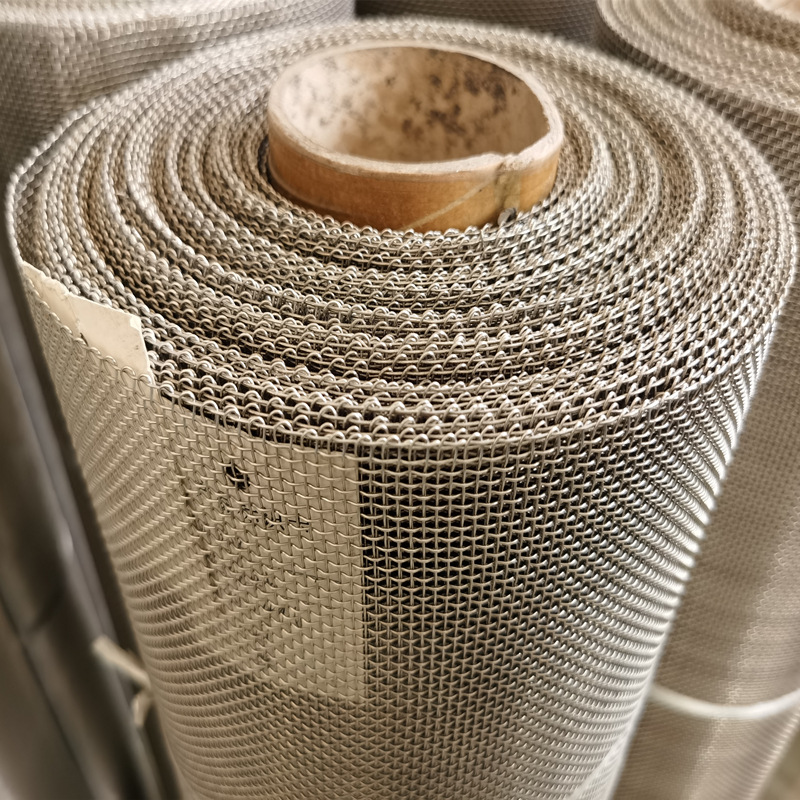 316不锈钢轧花网建筑矿筛过滤轧花网碳钢编织矿筛网黑钢丝轧花网