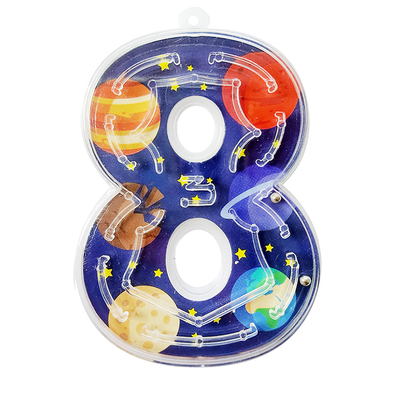 Los niños de la inteligencia de equilibrio Bola de dibujos animados laberinto Digital laberinto juguete laberinto Digital de mano