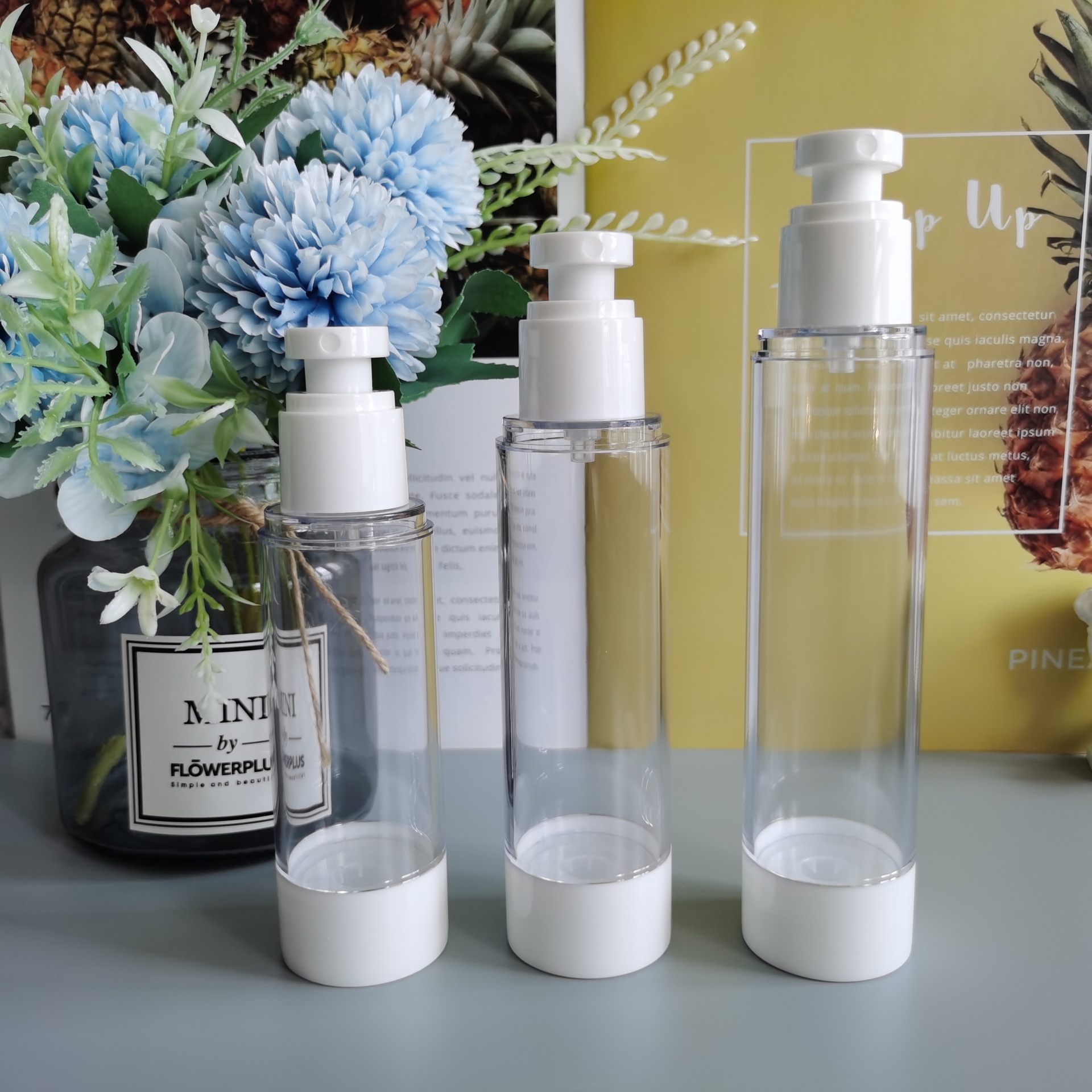 高透明AS真空喷雾瓶化妆水保湿精华瓶80ML100ML120ML分装真空瓶