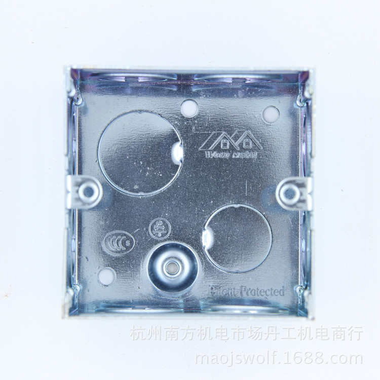 86型金属接线盒可拼装五联体底盒暗装壁厚1.0MM无中文LOGO