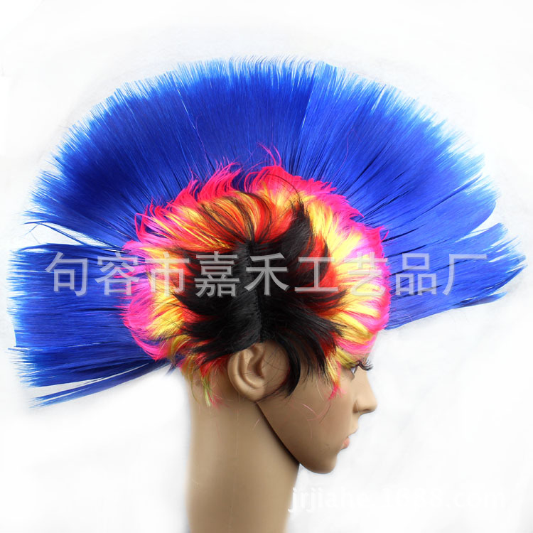 Fabricantes de comercio electrónico transfronterizo al por mayor Halloween Navidad peluca divertida fiesta suministros tocado pollo corona pelo