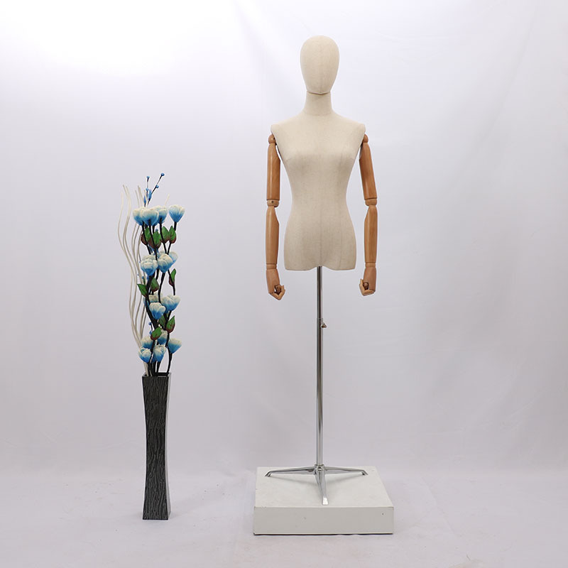Maniquí de escaparate para tienda de ropa, maniquí femenino de medio cuerpo, maniquí de exhibición, maniquí de enseñanza, maniquí femenino para ropa, modelo de busto pequeño.