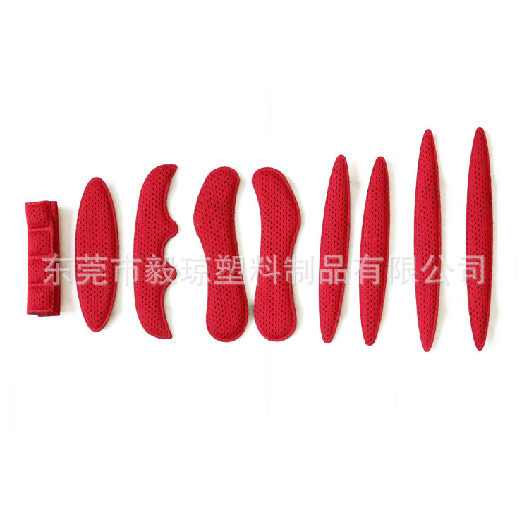 Fabricante spot esponja material prensado en caliente forro interior del casco de bicicleta motocicleta forro interior del casco de ciclismo