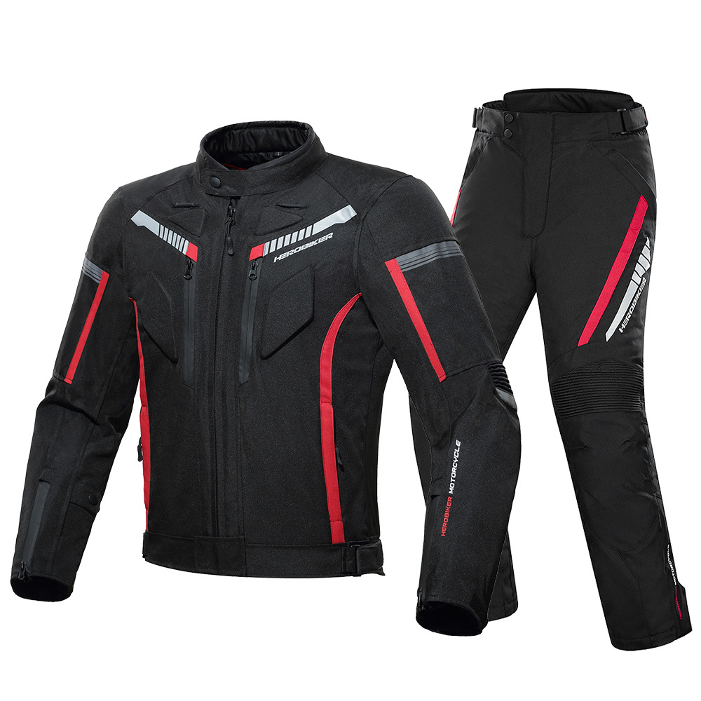 Ropa de Motociclismo para las Cuatro Estaciones, Chaqueta Impermeable y Cálida para Motociclistas, Ropa de Carreras de Bicicleta de Montaña Todoterreno