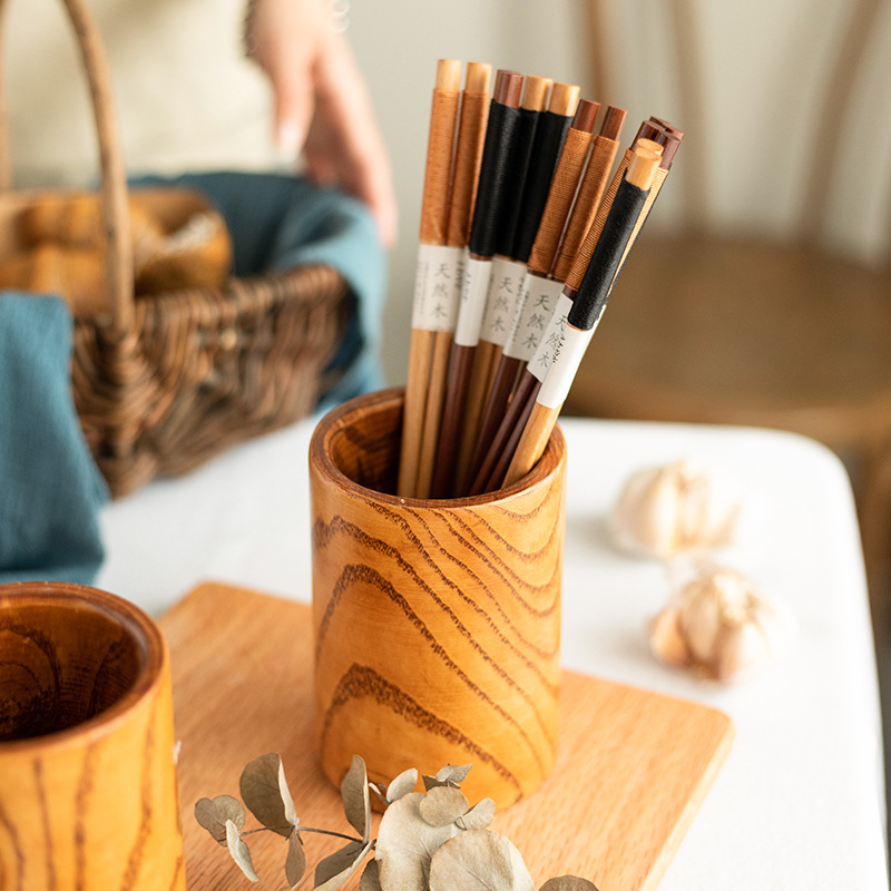 Daxinshi palillos de madera de lana titular de la pluma suministros de cocina catering palillos cesta de regalo directo de la fábrica que hace el logotipo