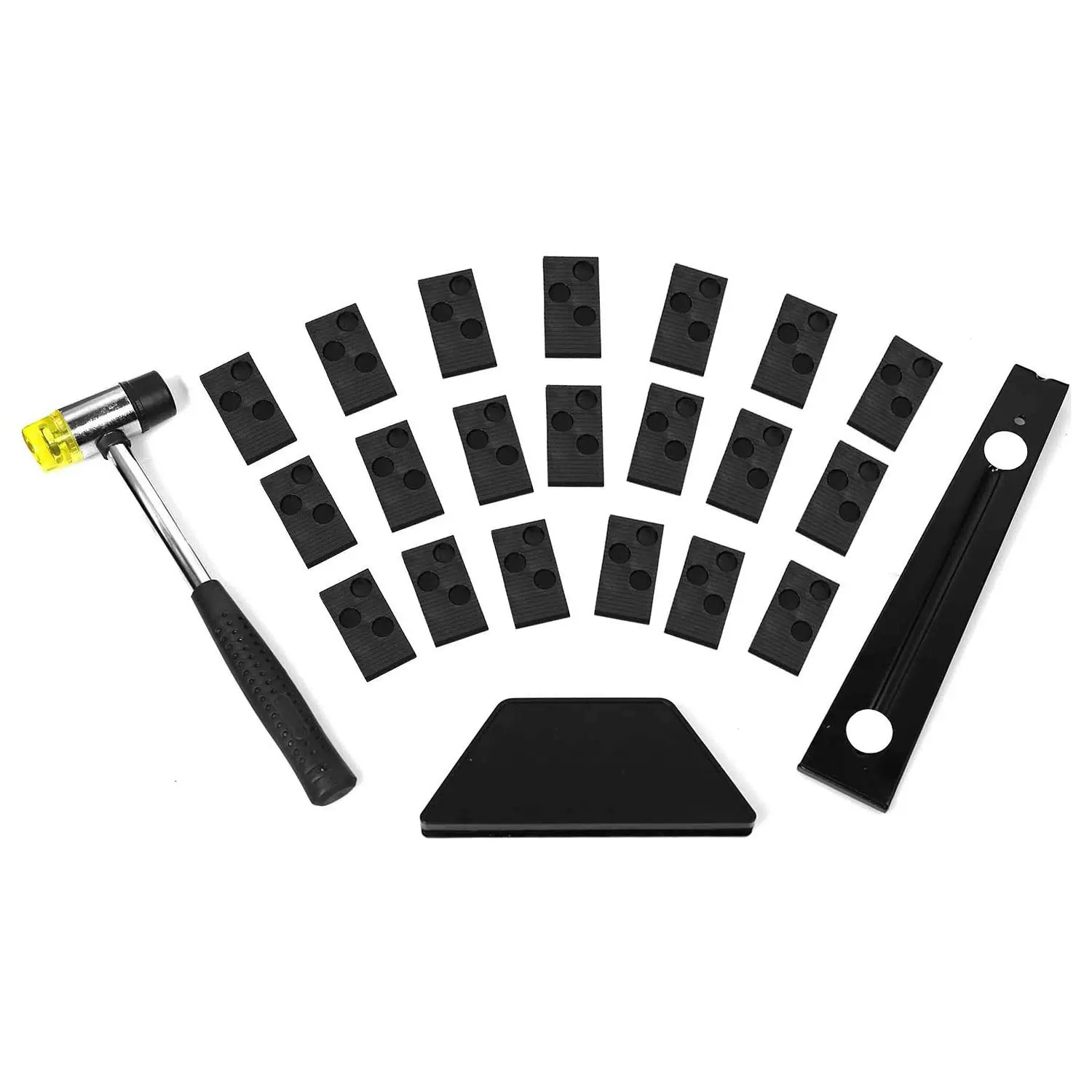 实木复合木地板安装工具强化地板 橡胶锤 回力钩 敲板 插片套件