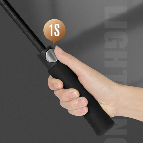 27-inch golf umbrella, full fiber straight pole automatic umbrella, long handle umbrella, large wind-resistant business gift advertising umbrella