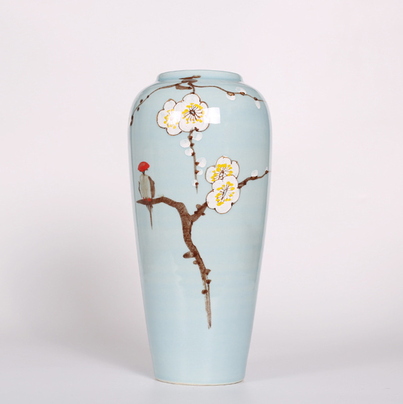 매화 대 높이 32cm 폭 14cm 구경 8cm
