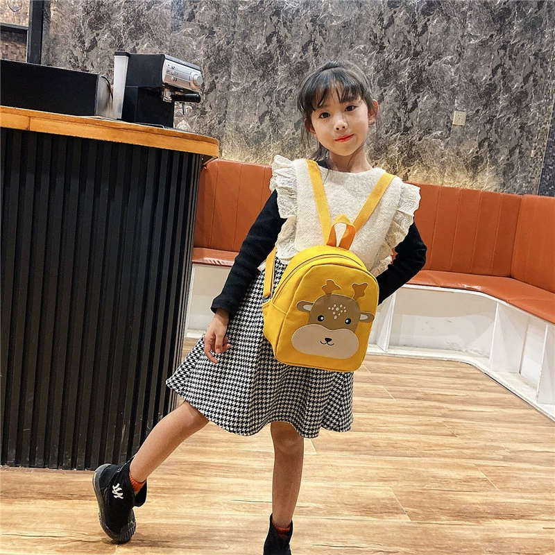 Cute children's school bag, backpack for early age, cartoon fashionable small bag, with little bears, wholesale