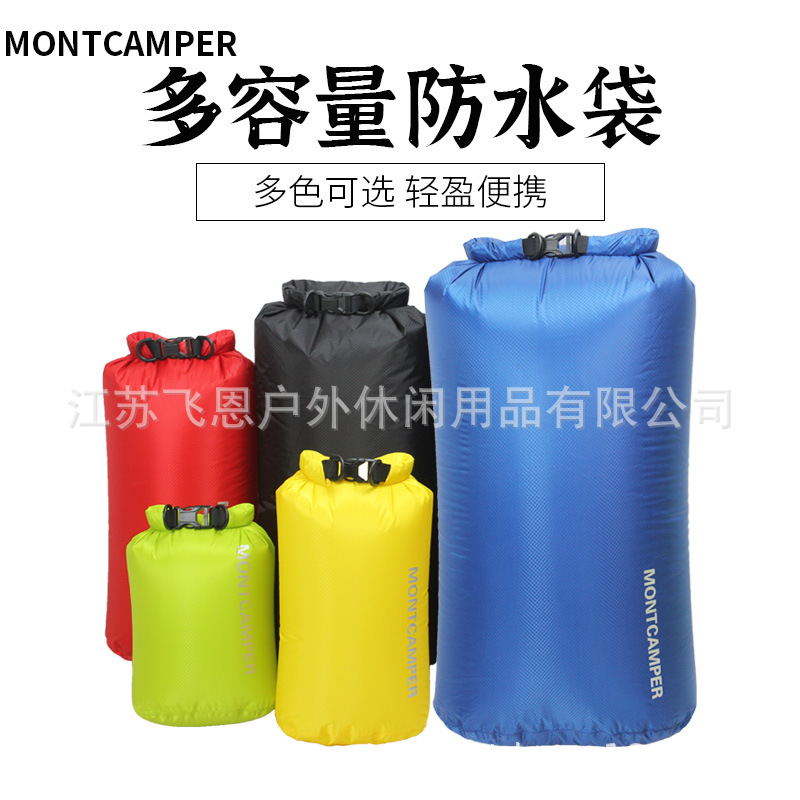 Directo de fábrica MONTCAMPER nylon ultraligero bolsa impermeable al aire libre bolsa de piel bolsa a la deriva bolsa impermeable aguas arriba