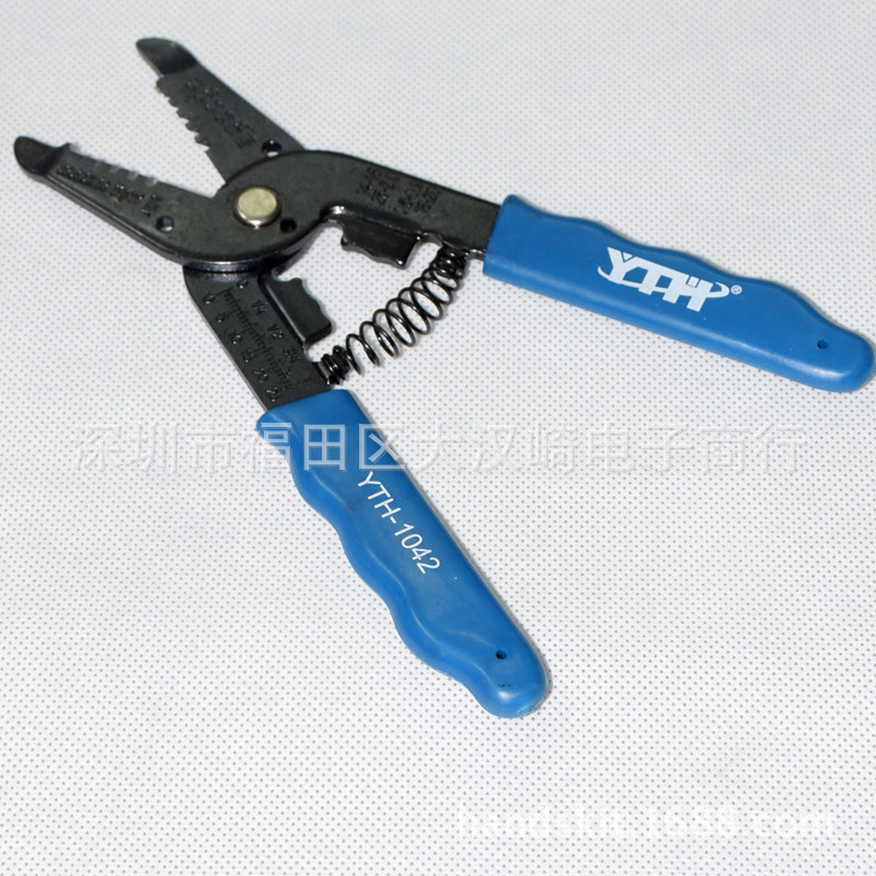 YTH-1042多功能剥线钳 兼具端子压接功能 剪线钳 带钢尺设计