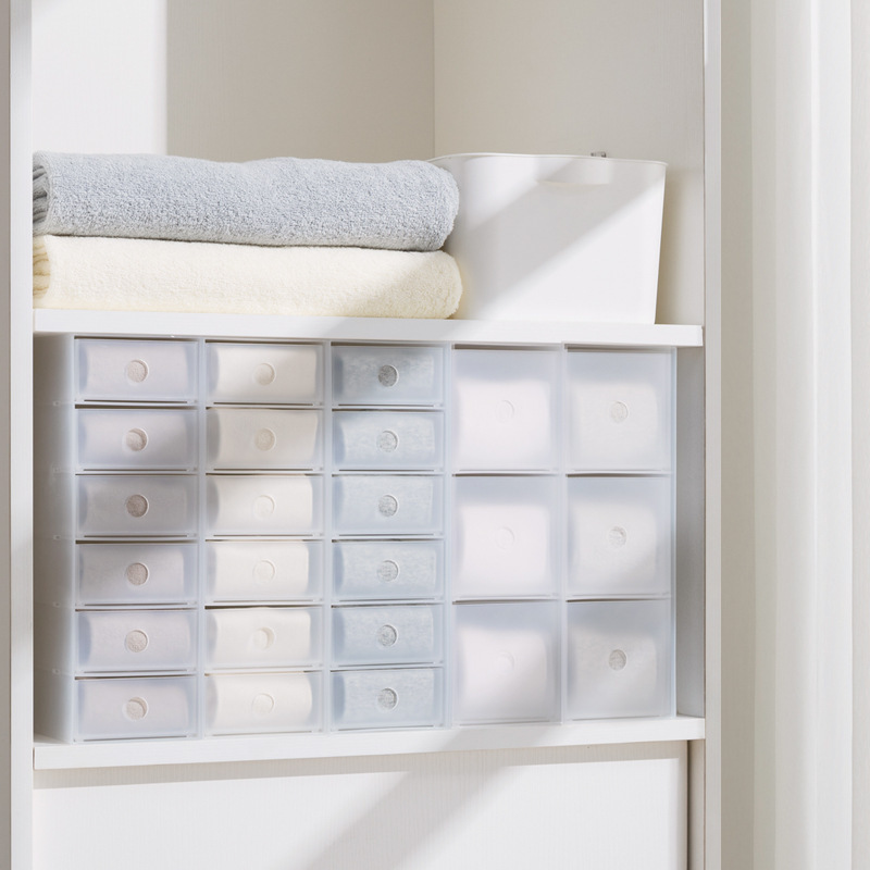 Nachuan Creative Household Products Free Combination Storage Cabinet Drawer-type Transparent Multi-purpose Cosmetic Desktop Storage Box